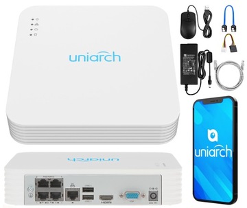 Комплект мониторинга Uniarch от Uniview 2Mpx-Kit-IPC-T122x4PoE