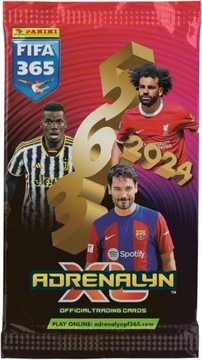 PANINI FIFA 365 ADRENALYN XL 2024 SASZETKA Z KARTAMI - KARTY PIŁKARSKIE