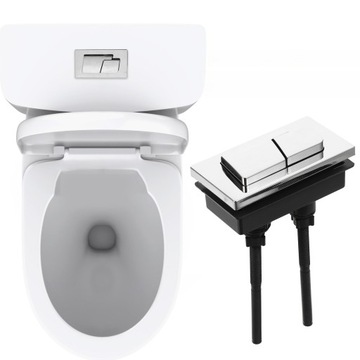 2 шт. ДВОЙНЫЕ КНОПКИ ТУАЛЕТНОГО БАКА ТУАЛЕТНЫЕ КНОПКИ ВАННАЯ ТУАЛЕТНЫЙ БАК Смыв