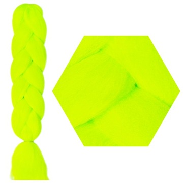 Włosy SYNTETYCZNE do warkoczyków KOLOROWE warkoczyki DOCZEPIANE WŁOSY pasma