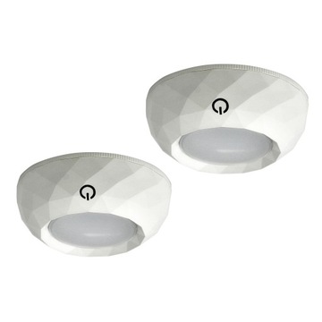 2x Lampka lampa podszafkowa meblowa LED + baterie
