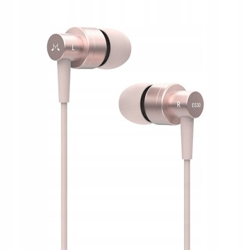 SŁUCHAWKI DOKANAŁOWE SOUNDMAGIC ES30 METAL RÓŻOWE
