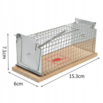 Гуманная ловушка Живая ловушка для грызунов, куниц, мышей, крыс, клетка-ловушка 2