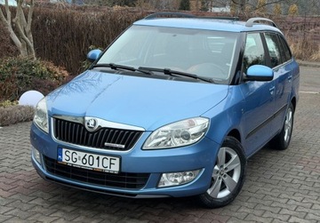 Skoda Fabia II Kombi Facelifting 1.2 TDI CR DPF 75KM 2014 Skoda Fabia Greenline 1.2 TDi 75KM Clima Bezwypadkowy SERWIS SUPER STAN