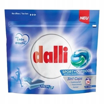 DALLI KAPSUŁKI DO PRANIA 3W1 24SZT SPORT OUTDOOR