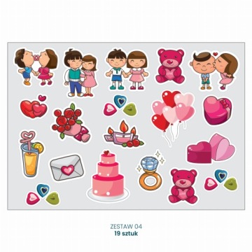 НАКЛЕЙКИ САМОКЛЕЯЩИЕСЯ ГОСТЕВАЯ КНИГА 4 19 шт.