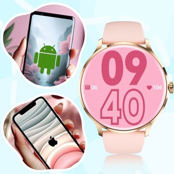 SMARTWATCH ЖЕНСКИЕ ЧАСЫ ПОЛЬСКОЕ МЕНЮ СПОРТИВНЫЙ ЗВОНОК ПУЛЬСОВЫЙ ЧАСЫ SMART WATCH PL