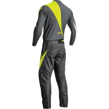 BLUZA DZIECIĘCA NA CROSSA ATV THOR YOUTH SECTOR EDGE GRAY/ACID R. XS