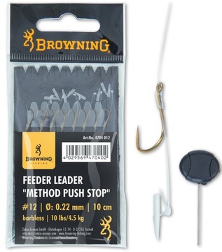 Przypon Method Feeder Push Stop 14 0,22 10cm