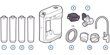 Фильтр под раковину Аквафор РО-206С HoReCa (РО-203)