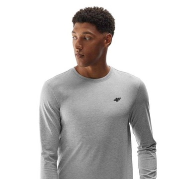 KOSZULKA MĘSKA 4F Z DŁUGIM RĘKAWEM T-SHIRT MĘSKI LONGSLEEVE REGULAR M