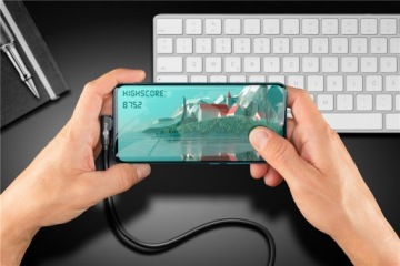 Кабель USB-C - USB 3.2 Gen1 с изогнутым штекером Goobay 3 м