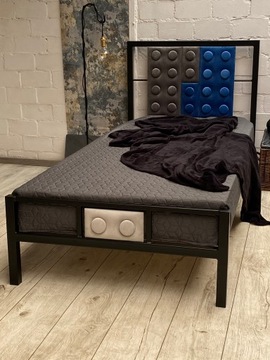 Łóżko metalowe panel tapicerowany A-Lego 120 x 200