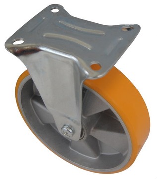 Koło aluminiowo poliuretanowe 125 mm Stałe