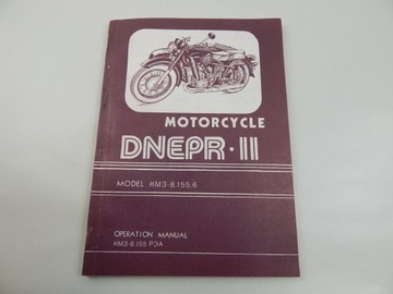KSIĄŻKA DNIEPR MT-11 INSTRUKCJA OBSŁUGI JĘZ. ANGI