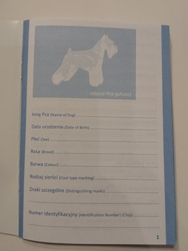 Książeczka zdrowia psa Buldog Francuski