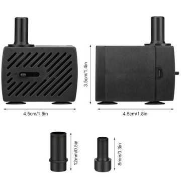 НАСОС 5ВТ ВОДЯНОЙ НАСОС 350Л/Ч СО СВЕТОДИОДНЫМИ СВЕТИЛЬНИКАМИ 220В-240В С ПОДСВЕТКАМИ 1,4м