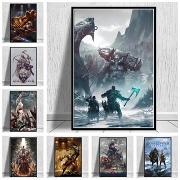 Холст постер God of War Ragnarok игровые постеры