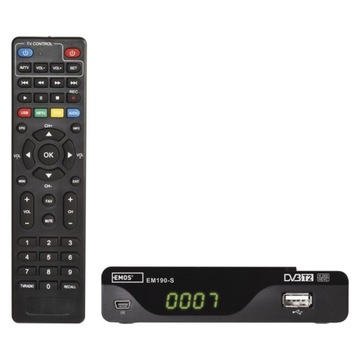 DVB-T2 H.265 HEVC EMOS J6014 EM190-S декодер-тюнер + КАБЕЛЬ HDMI 1,2 м