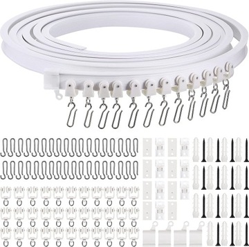5 М рейка для штор, изогнутая потолочная рейка для оконных штор, установка на потолок