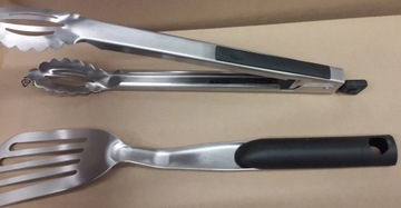 Przybory do grilla Duży zestaw Łopatka szczypce