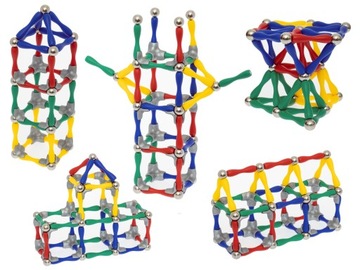 МАГНИТНЫЕ КОНСТРУКЦИОННЫЕ БЛОКИ ЗАМОК 120 ЭЛЕМЕНТОВ