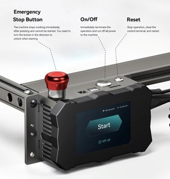 PLOTER LASEROWY-GRAWERKA ATOMSTACK A10 PRO 50W + KOMPRESOR
