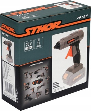 PISTOLET AKUMULATOROWY DO KLEJU NA GORĄCO 11MM KORPUS SYSTEM 20V STHOR