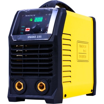 MAGNUM SNAKE 235 TIG MMA СВАРОЧНЫЙ АППАРАТ С ИНВЕРТОРНЫМ ЭЛЕКТРОДОМ 230 В 200 А ЖК-дисплей