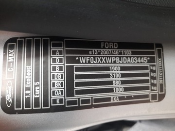 Ford C-MAX II Minivan 1.0 EcoBoost 125KM 2013 Ford C-Max I właściciel, zdjęcie 34