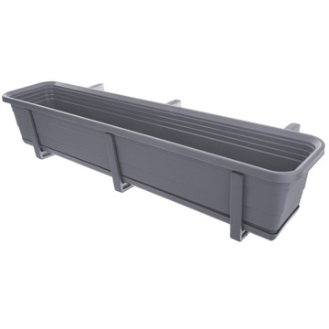 БАЛКОННАЯ ЯЩИКА ЦВЕТОЧНЫЙ ВАЗ ЦВЕТОЧНЫЙ ВАЗ 80см РУЧКИ ПОДСТАВКА БАЛКОННАЯ БАЛЮСТРАДА