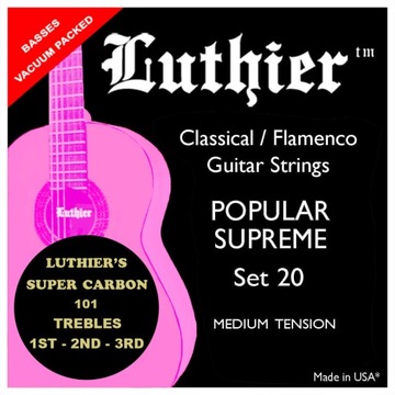Luthier 20 Super Carbon Popular Supreme Struny