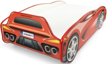 Łóżko dla dzieci 140x70cm Sport Car Materac+stelaż