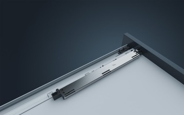 Выдвижной ящик Tacto Slimline с нажимным механизмом.