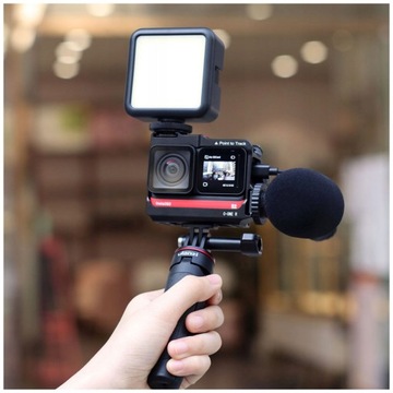Алюминиевая рамка ULANZI VLOG для микрофона и светодиодной лампы для Insta360 One R