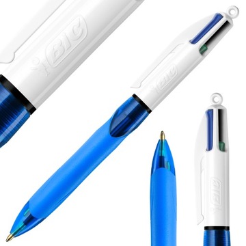 BIC 4COLOURS GRIP MEDIUM DŁUGOPIS AUTOMATYCZNY 4 KOLORY SZKOLNY 4W1