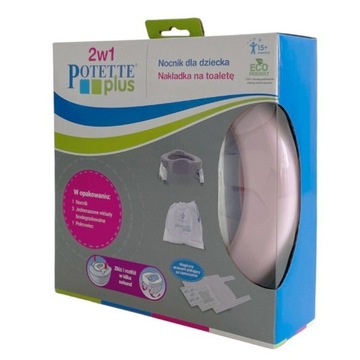 Potette Plus 2in1 Туристический чехол на горшок РОЗОВЫЙ