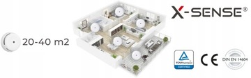 ДАТЧИК ПОЖАРНОЙ ДЫМОВОЙ СИГНАЛИЗАЦИИ X-SENSE XS01-W 2 шт.