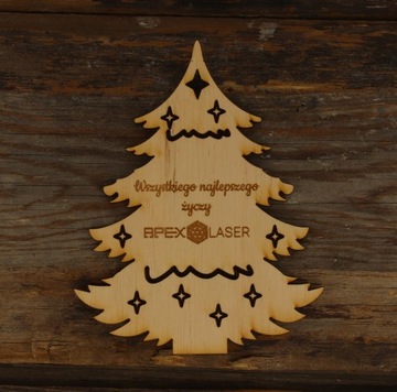 BOMBKA FIRMOWA Z LOGO dla firm IMIE DREWNIANA EKO