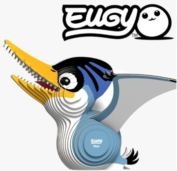 EUGY Eko Układanka Puzzle 3D Zestaw Kreatywny Pterozaur