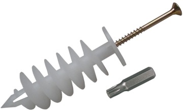 KOŁKI DYBEL ŚLIMAK KOŁEK DO STYROPIANU IZOLACJI 80MM 25 szt. + GRATIS