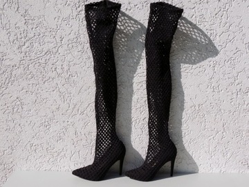 ЛЕТНИЕ ажурные сапоги, размер 38.