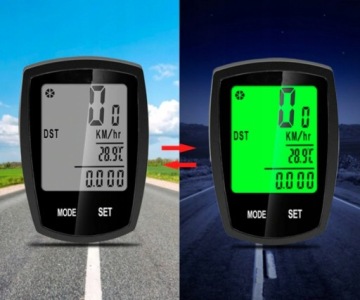 Проводной велосипедный счетчик 28 ЖК -функции для велосипедного спидометра IP68