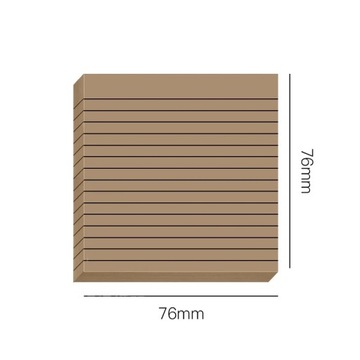 30/50 Sheets Gradient Transparent Sticky Notes Waterproof Horizontal Line I