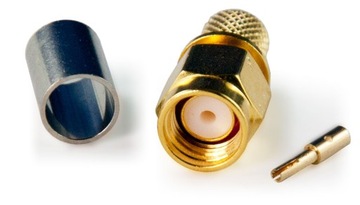 Wtyk zaciskany RSMA RP-SMA na kabel H155
