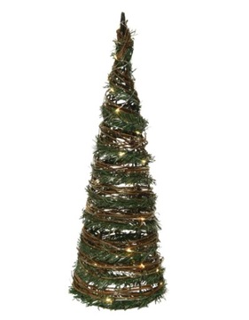 Choinka Stożek LED 40 cm zielona