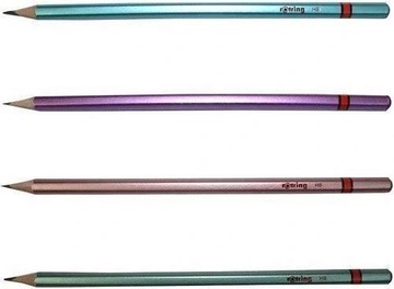 OŁÓWEK DREWNIANY METALICZNY ROTRING HB