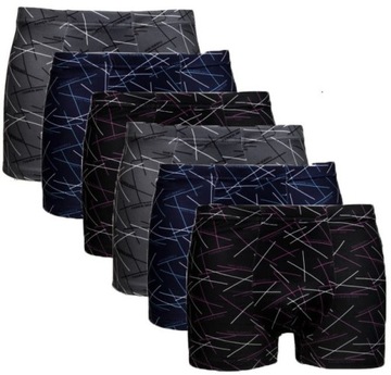 6x BOKSERKI MĘSKIE BAMBUSOWE ANTYBAKTERYJNE XXXL