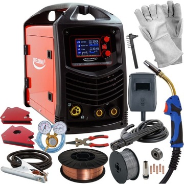 Spawarka MIGOMAT 3w1 Synergia MIG 200 A LCD PULS