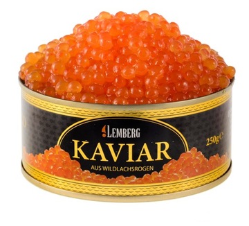 Kawior Czerwony z dzikiego łososia Gorbuscha 250g